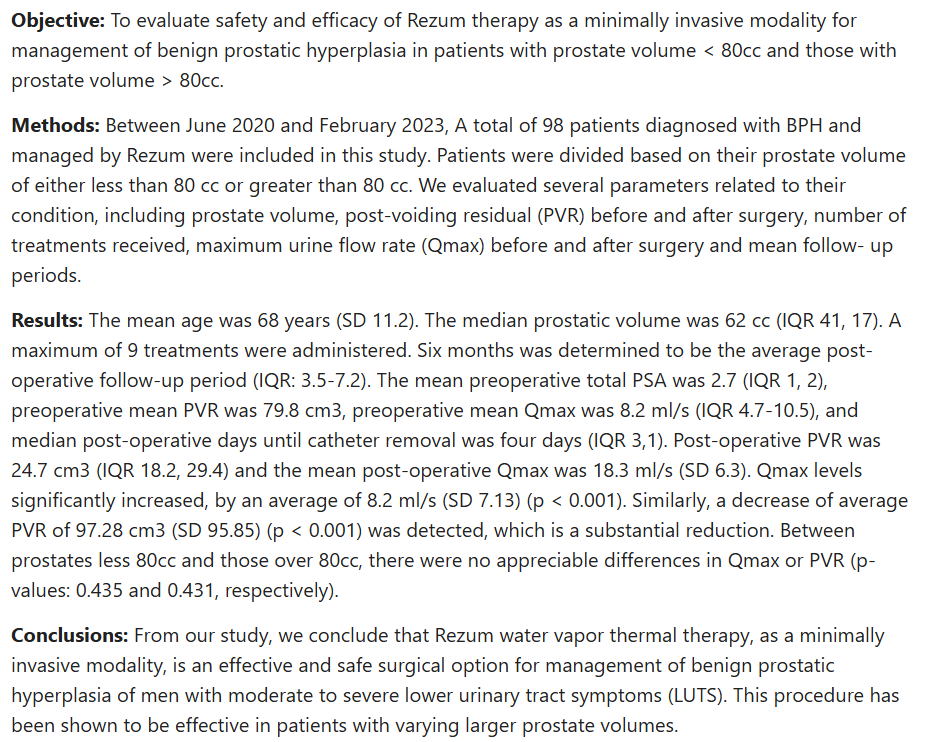 Evaluation-of-Rezum-therapy
